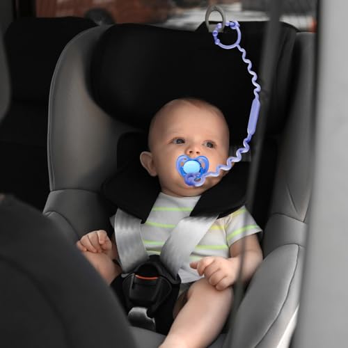 Yunaeduo Toy Straps for Baby, Silicone Toy Straps for Stroller, Toy Safety Straps for Teether Toy, Pacifier, Sippy Cup Straps, Adjustable Toy Holder for Stroller, High Chair - BPA Free (A-multi-5pk) - Image 5