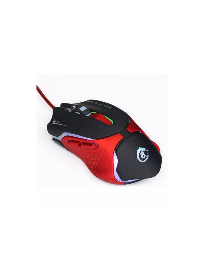 HXSJ LED Wired Gaming Mouse Red/Black - Image 3