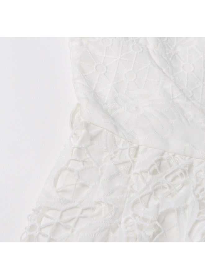 إسكدنيا فستان طويل بأكمام فوانيس مع تطريز، بتصميم أنيق وجذاب يناسب السيدات. - Image 5