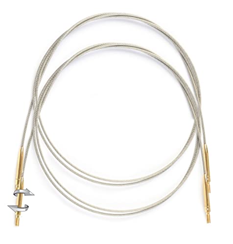 Lantern Moon  Lantern Moon 100cm Swivel Cable for Needle  1 Piece Silver  Brass