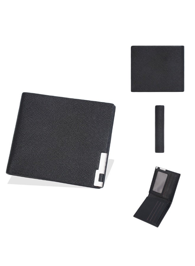 Wallet for Men, Short Slim Purse Bi-fold RFID Blocking Card Holders Gift - Image 1