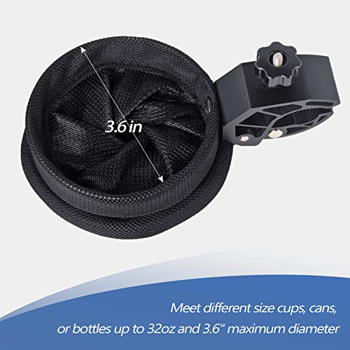 UNIGT Motorcycle Cup Holder, ATV Water Bottle Holder Compatible with Polaris Sportsman Can-Am Spyder Handle Bar Clamp Size 0.6"-1.75" for Wheelchair, Camping Beach Chair, Walker Drink Holder - Image 4