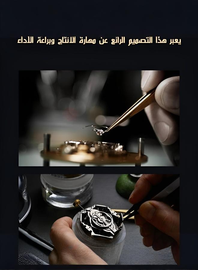 سينو ساعة نسائية "قلب المحيط النجمي" بزجاج متعدد الأوجه وحزام أنيق - Image 5