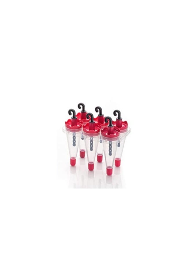 Bisbell 8 Pcs Umbrella Style Ice Candy Stick Popsicle Mold & Kulfi Frozen Stick Ice Cream Pop Yogurt Jelly Lolly Maker Tray Mould-Star Shape  - Image 3