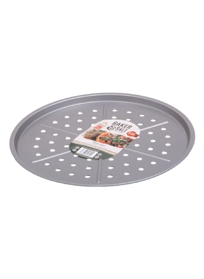 Wham Round Shaped Non-Stick Pizza Tray Silver 1.5 x 31 x 31 cm 55710SACO  - Image 1