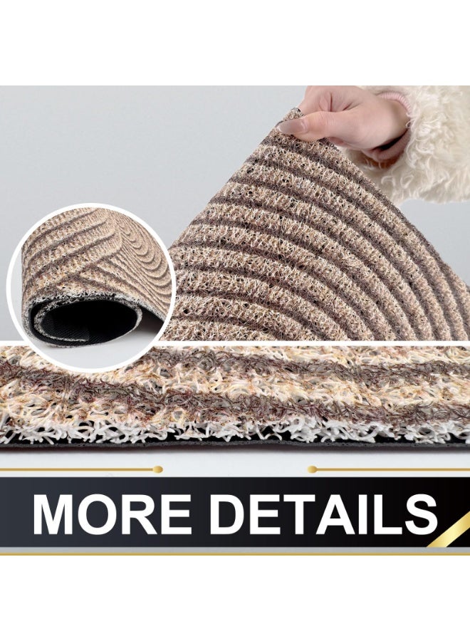 كيلا سجادة باب مقاومة للاتساخ وممتصة للصدمات، سجادة باب داخلية، سجادة باب أمامية وخلفية، خلفية مطاطية، سجادة باب غير قابلة للانزلاق، 45*65 سم - Image 4