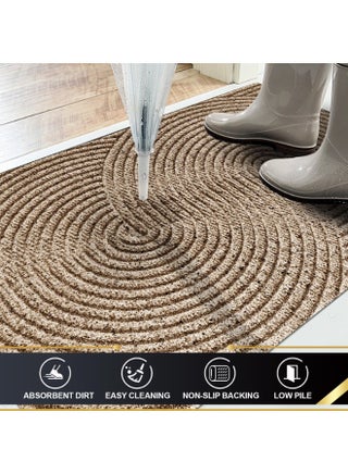 Absorbent Resist Dirt Entrance Doormat Inside Floor Mats Front Back Door Mat Rubber Backing Non Slip Door Mats 45*65CM - view 2