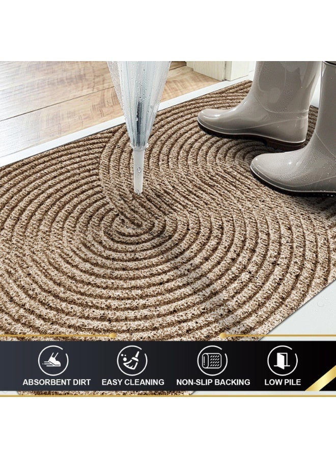 كيلا سجادة باب مقاومة للاتساخ وممتصة للصدمات، سجادة باب داخلية، سجادة باب أمامية وخلفية، خلفية مطاطية، سجادة باب غير قابلة للانزلاق، 45*65 سم - Image 2