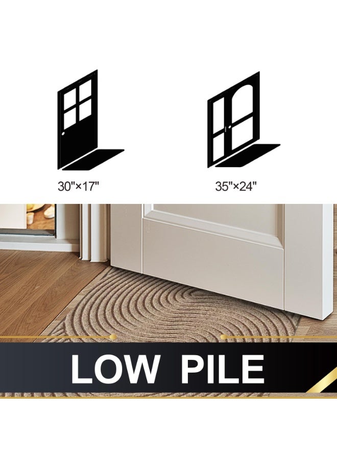 كيلا سجادة باب مقاومة للاتساخ وممتصة للصدمات، سجادة باب داخلية، سجادة باب أمامية وخلفية، خلفية مطاطية، سجادة باب غير قابلة للانزلاق، 45*65 سم - Image 5