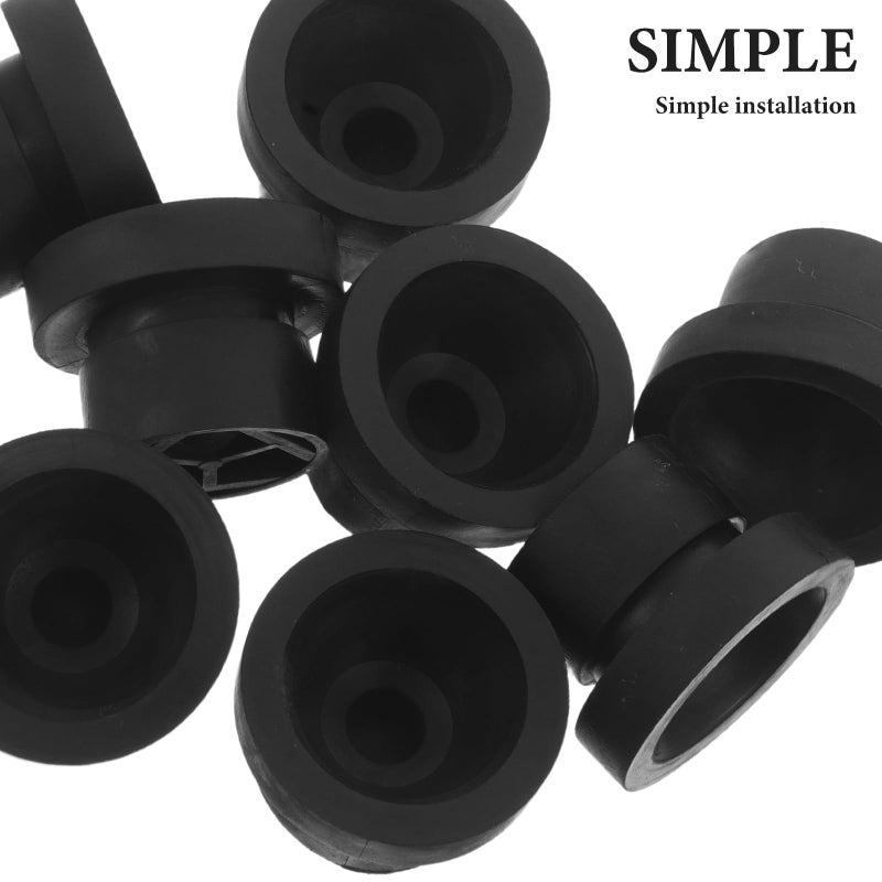 50Pcs Black Rubber Engine Cover Grommet Protective Bush Mount Replacement - Image 4