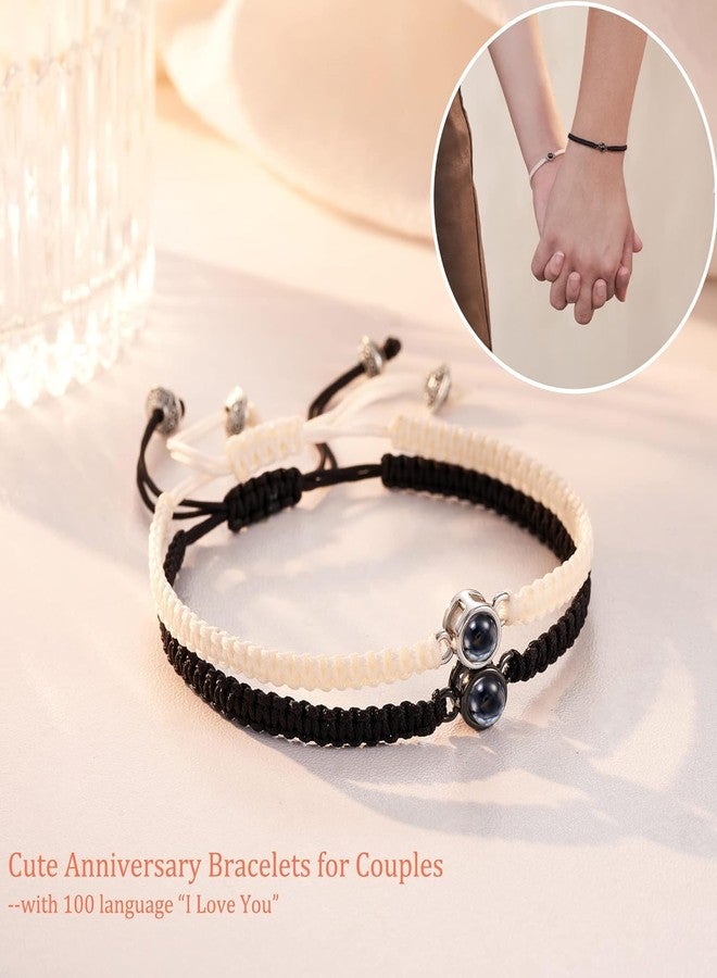 El Regalo 2Pcs I Love You 100 Languages Matching Couple Bracelets Set - Pinky Promise Valentines Day Gift For Unisex Adult (To My Love) - Image 5