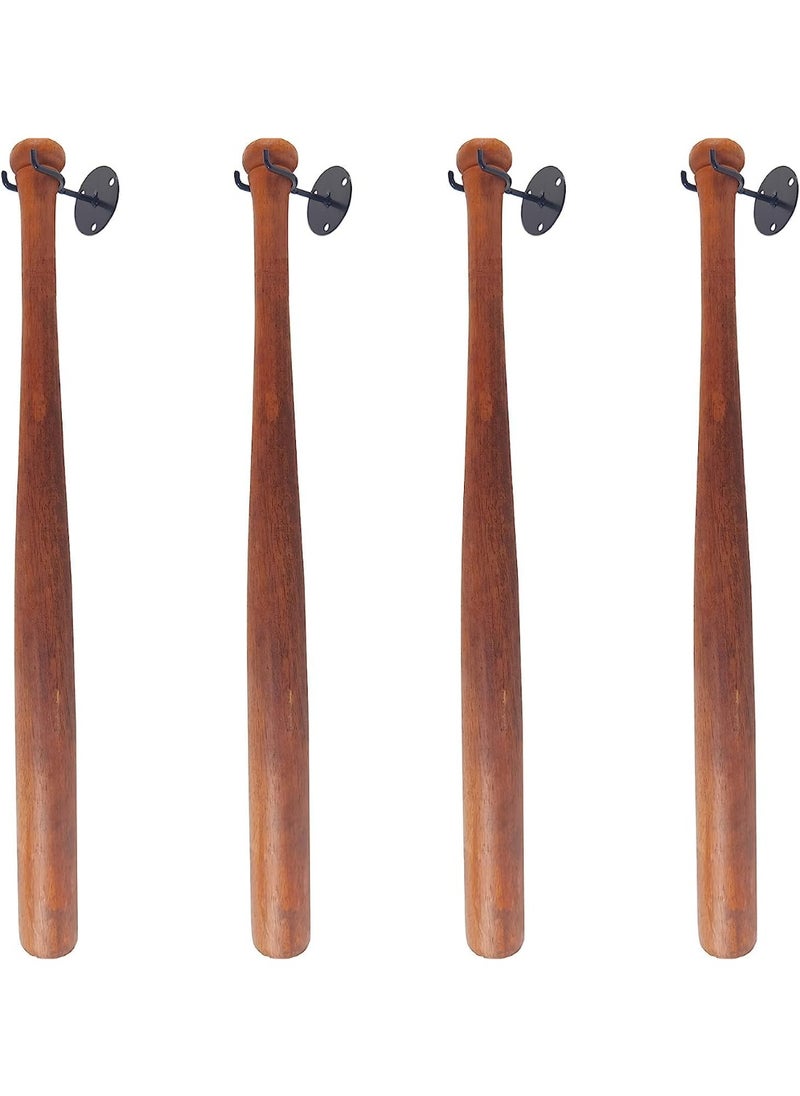 Generic 4pcs Baseball bat Holders Memorabilia Baseball Bat Display - Multipurpose Sturdy Bat Holder - Bat Hooks for Baseball & Softball Bat - Rack Holder Wall Mounted Display Hanger  - Image 4