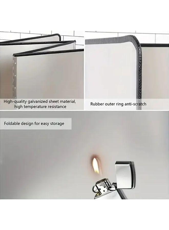 A Splash Guard Protective Panel SDG-1pc Three-Fold for Cleaner Kitchen - Image 4