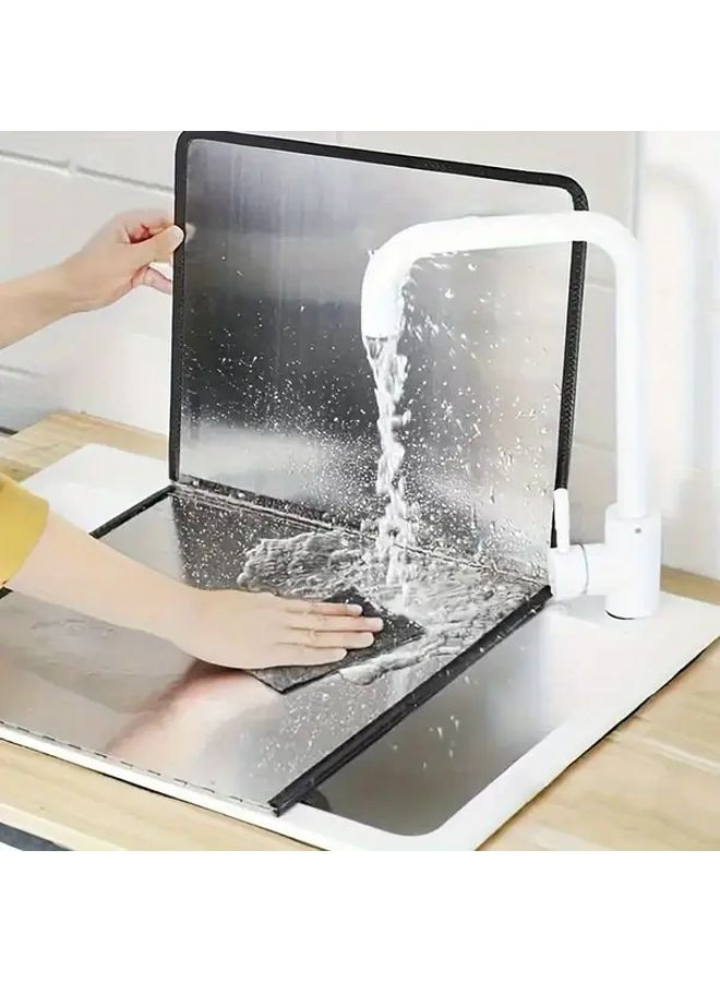 A Splash Guard Protective Panel SDG-1pc Three-Fold for Cleaner Kitchen - Image 3