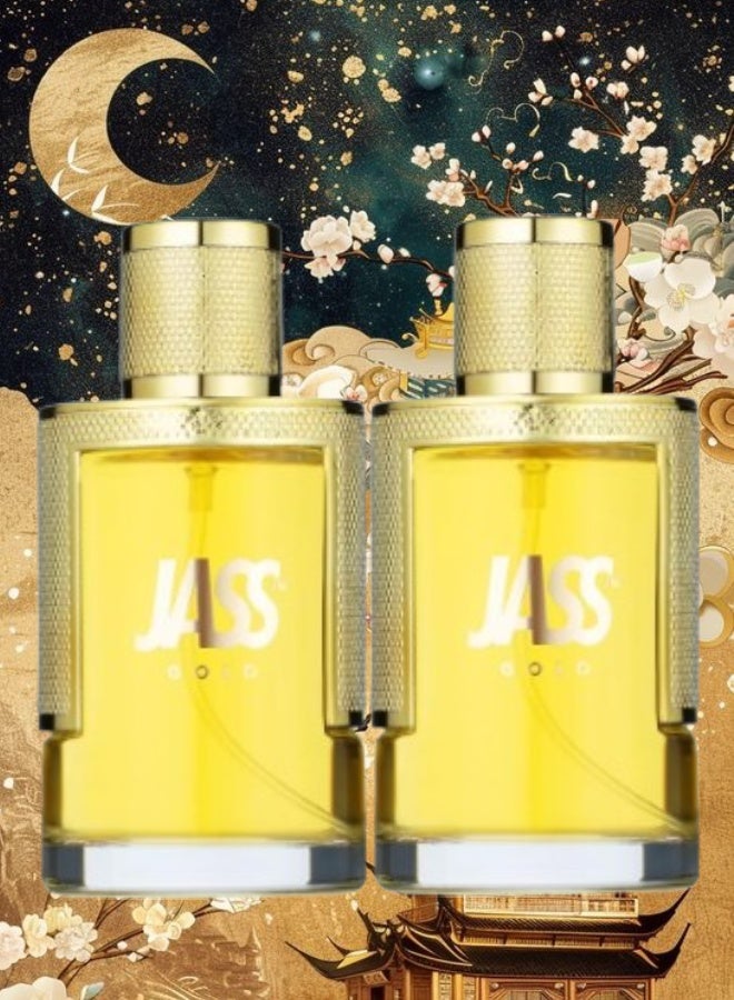 JASS 2 Pieces Jass Gold Perfume 100ML - Image 1