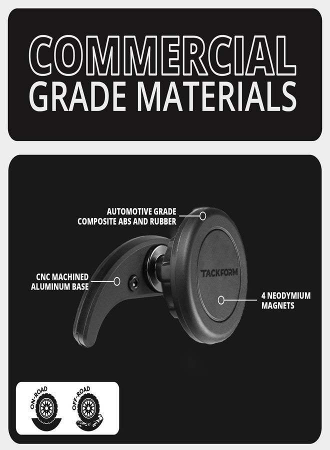 Tackform Link Vent Mount Universal Magnetic Phone Holder Compatible with 2016-2023 Toyota Tacoma and 2014-2021 Toyota Tundra | Billet Aluminum Base, No-Slip | Short Reach | NOT Compatible With MagSafe - Image 5