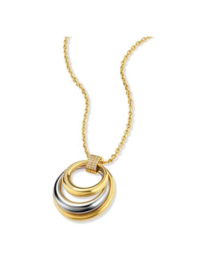 شيروتي 1881 Gisella Gold Plated Stainless Steel Pendant Necklace for Women