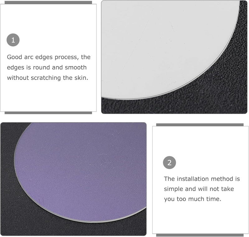 4pcs 37mm round Eye Protection Smartwatch Screen Protectors, Full Cover Tempered Glass Films with Anti-scratch and Anti-fall Features for Universal Smartwatch Accessories - Image 3