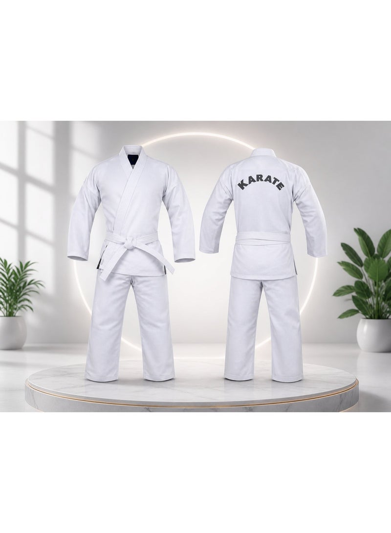 TIGER Karate 3-Piece Uniform High Quality Cotton White All Sizes - Image 1