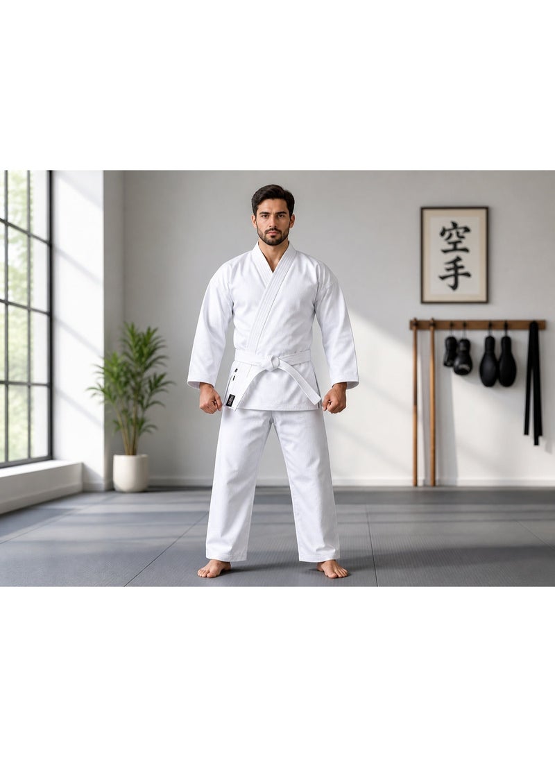 TIGER Karate 3-Piece Uniform High Quality Cotton White All Sizes - Image 2
