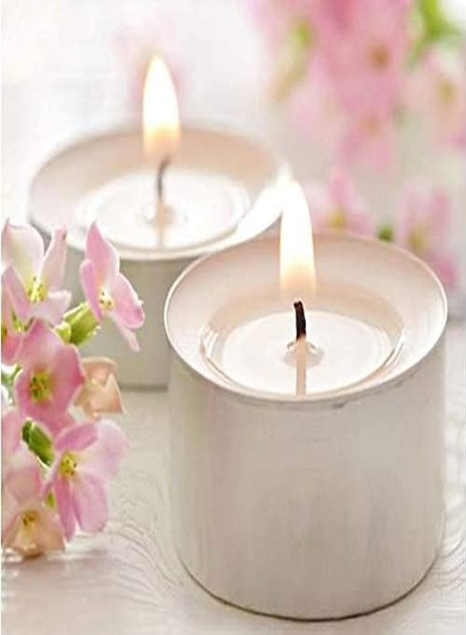 Storescent Smokeless Tea Light Candle for Home Décor - 9 Hours Burning Time, White, Non Scented, Wax Tealight with Long Wick, Candle Light Dinner, Birthday Decoration (Pack of 20pcs) - Image 4