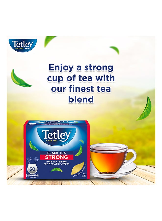 Tetley شاي أسود قوي 50 كيس شاي - Image 1