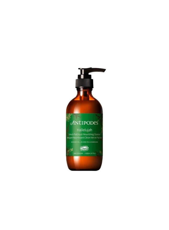 Antipodes Hallelujah Lime & Patchouli Nourishing Cleanser 200ml - Image 1