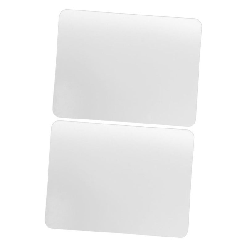 2Pcs Clear Non Slip Glass Mouse Pad for Laptop Gaming and Office Desk Mat - Image 2