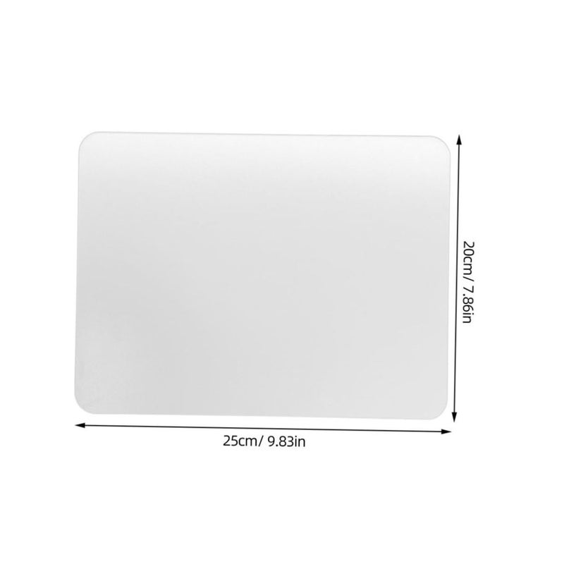 2Pcs Clear Non Slip Glass Mouse Pad for Laptop Gaming and Office Desk Mat - Image 3