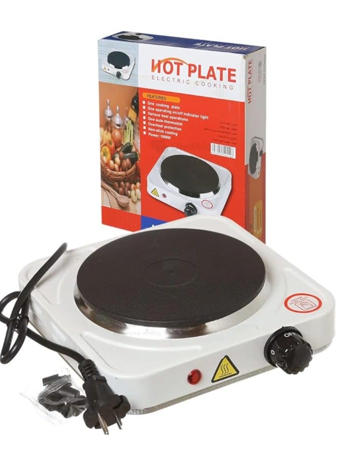 Electric Cooking Stove Hot Plate Single Burner Cooking Stove Non-Stick Coating Overheat Protection 1000W  - Image 1