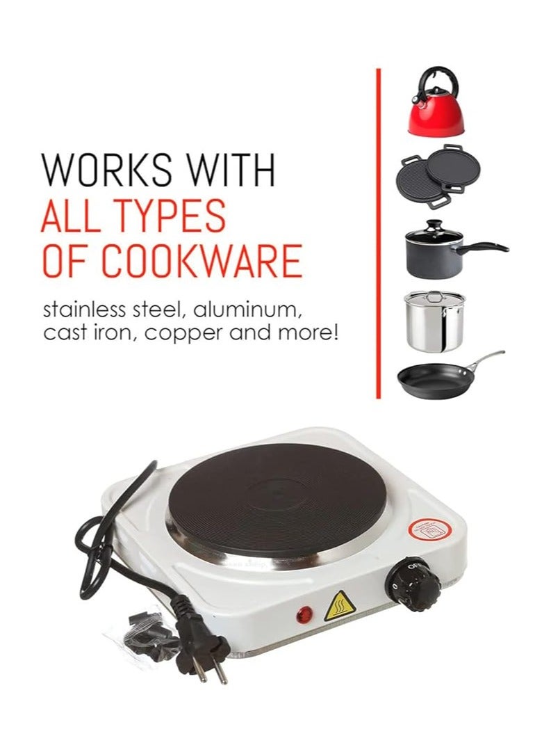 Electric Cooking Stove Hot Plate Single Burner Cooking Stove Non-Stick Coating Overheat Protection 1000W  - Image 3