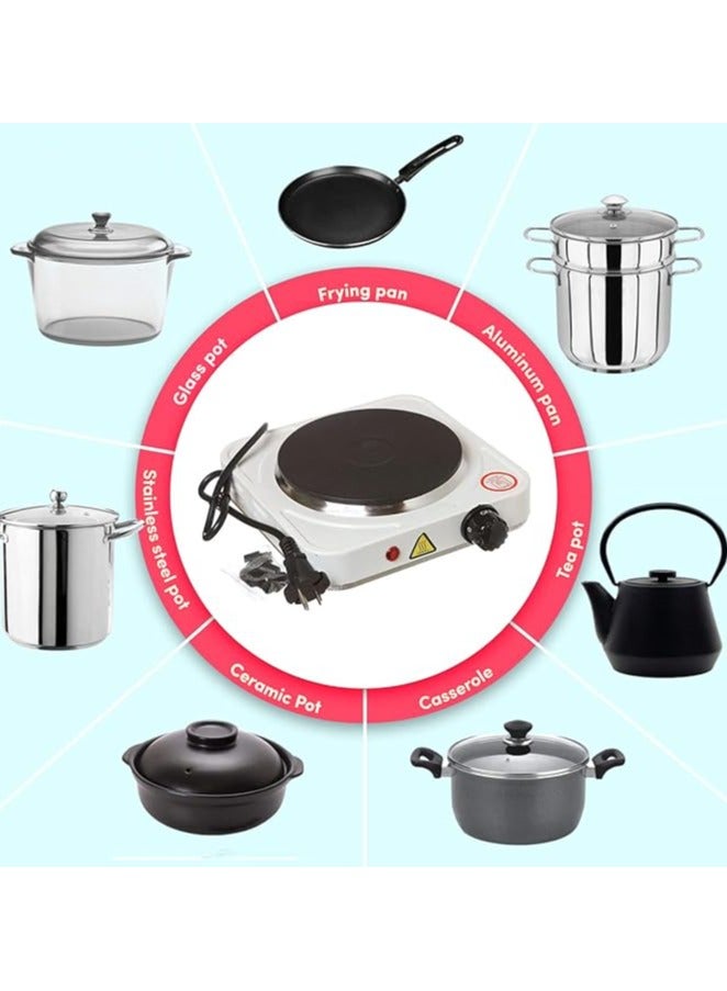 Electric Cooking Stove Hot Plate Single Burner Cooking Stove Non-Stick Coating Overheat Protection 1000W  - Image 4