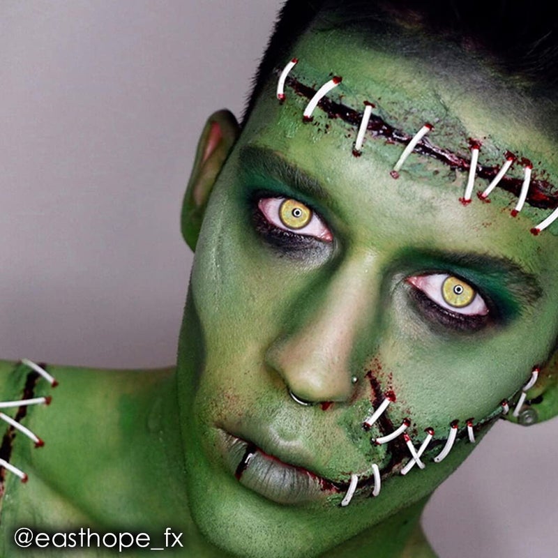 mehron مكياج مهرون فانتسي FX كريم مكياج | قائم على الماء | هالوين | طلاء وجه أخضر وطلاء جسم للبالغين 1 أونصة سائلة (30 مل) (أخضر) - Image 3