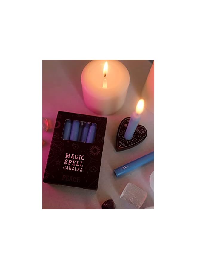 Green Tiger Magic Spell-Peace Set of 12 Sky Blue Candles 10cm, 10.3 x 7.3 x 2.5 cm - Image 2