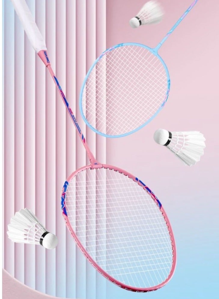 Delhui Badminton Racket Ultra Light And Durable Adult Suit, Competition Training, Dribbling, Double Racket