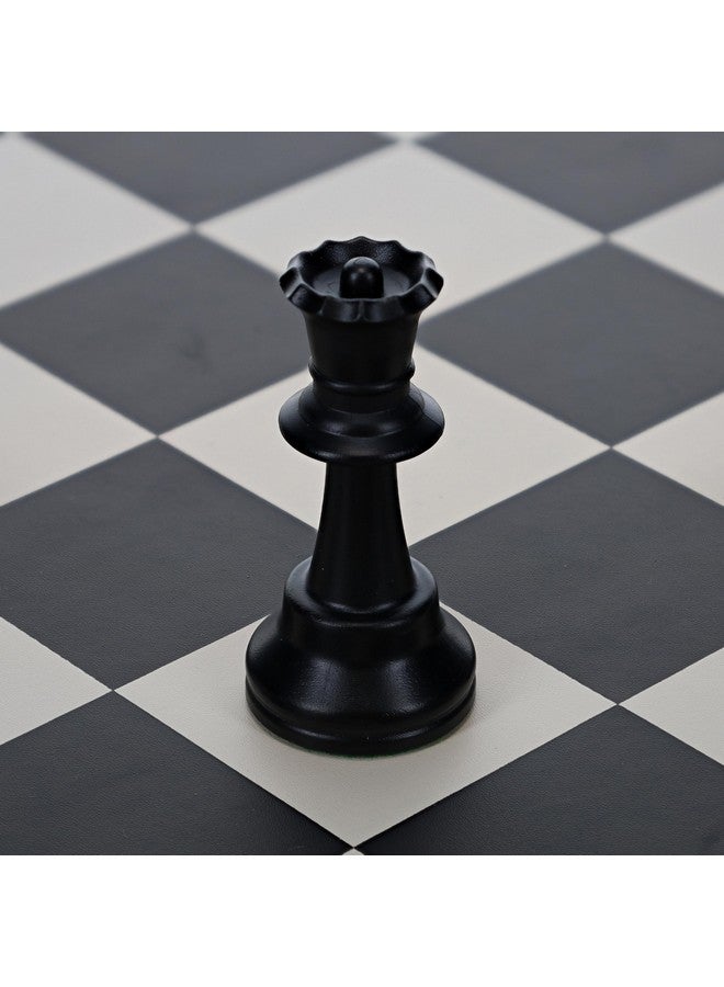 WE Games Replacement Staunton Chess Piece - Dark Queen, Heavy Weighted Tournament Style Plastic Piece with Felt Bottom - Single Replacement for Classic or Decorative Chess Sets - Image 3