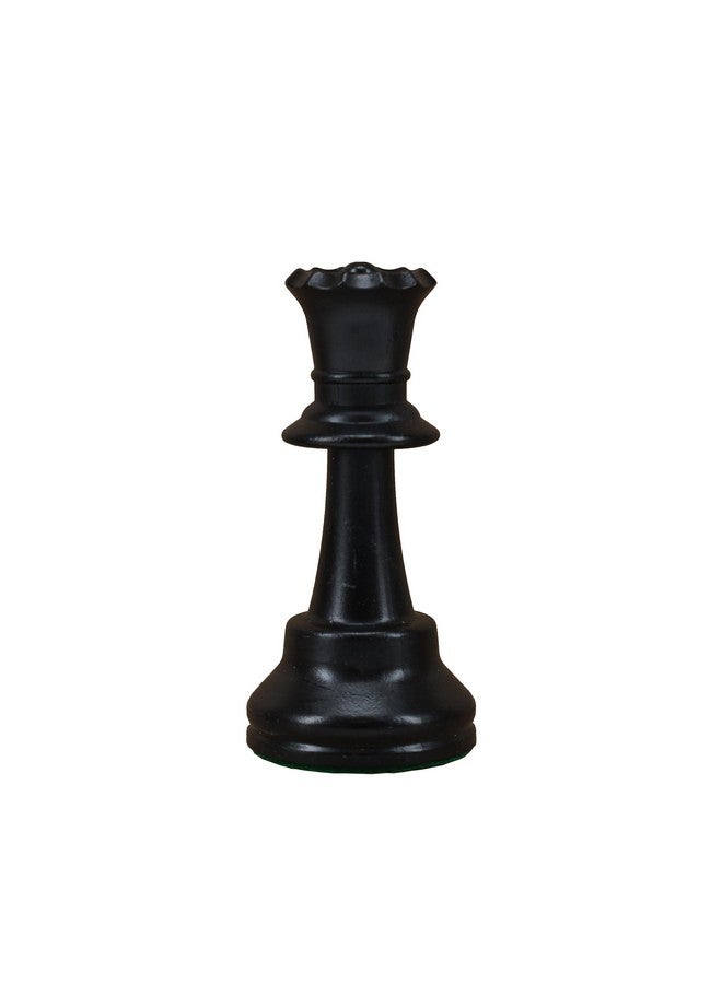 WE Games Replacement Staunton Chess Piece - Dark Queen, Heavy Weighted Tournament Style Plastic Piece with Felt Bottom - Single Replacement for Classic or Decorative Chess Sets - Image 1