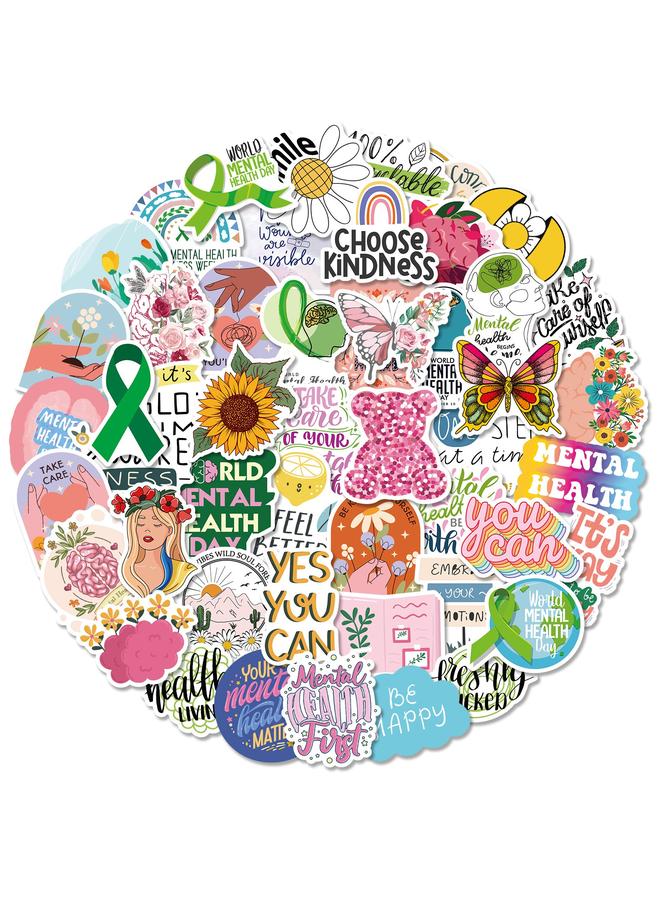 Bluejw 299 Psychological Health Education Stickers Psychological Treatment Cup Luggage Stickers - Image 1