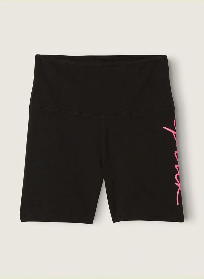 PINK 6" Cotton High Waist Biker Shorts