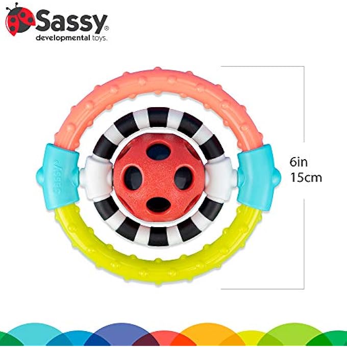 Sassy SPIN & CHEW FLEXIBLE RING RATTLE - Image 5
