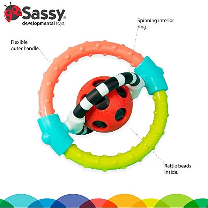 Sassy SPIN & CHEW FLEXIBLE RING RATTLE - Image 4