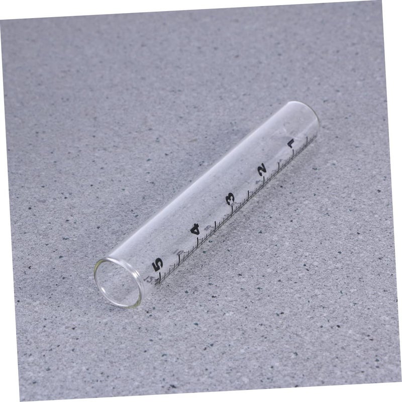 Glass Flat Bottomed Rain Gauge Tube 12cm for Garden Replacement Yard Measurement - Image 4