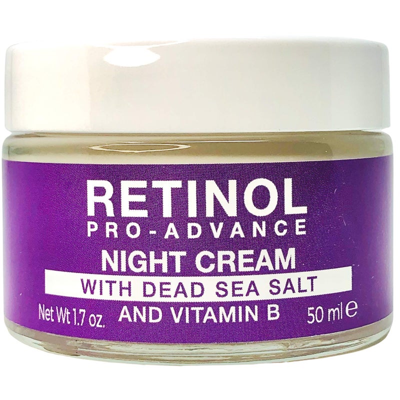 Delfanti Milano, Retinol Pro Advance Night Cream with Dead Sea Salts and Vitamin B, Anti Aging Moisturizer for Face and Neck, Made in Italy, 1.7 oz 50 mL - Image 1