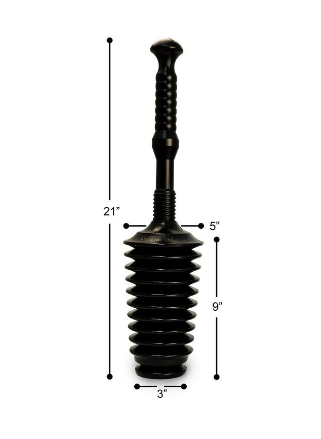 Master Plunger MP500-3TB Heavy Duty Bathroom Toilet Plunger Kit with Tall Bucket. Equipped with Air Release Valve, Black - Image 5