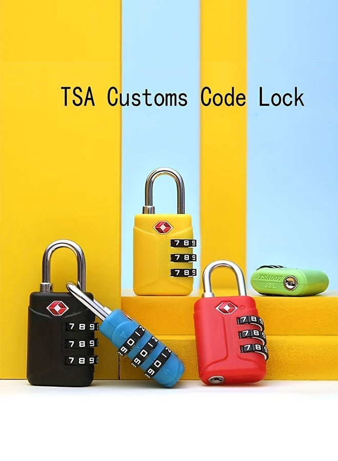 Tersely [2 Pack] TSA Approved Locks for Luggage, 3 Digit Combination Lock, Travel Safe Mini Combo Lock for Suitcase, Backpack Zipper, Small Lightweight TSA Padlock for Gym Locker, Cabinet, Toolbox - Image 3
