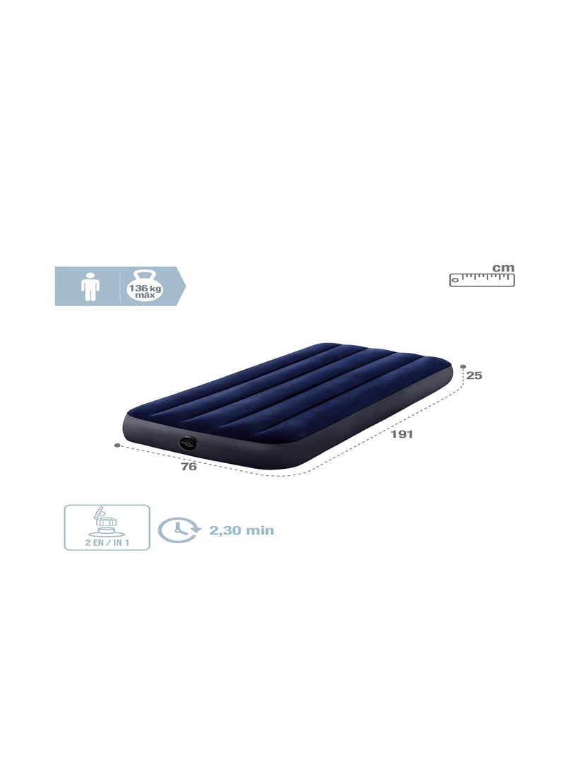 INTEX - Jr. Twin Dura-Beam Series Classic Downy Airbed 76 X 191 X 25 Cm - Image 1