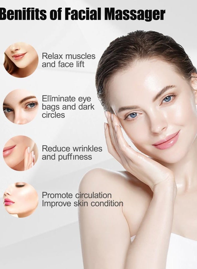 Winyoung Microcurrent Facial Device, Microcurrent Face Massager Roller, 4D Facial Massager Beauty Skin Care Tool for Face Eye Neck, Gifts for Women - Image 5
