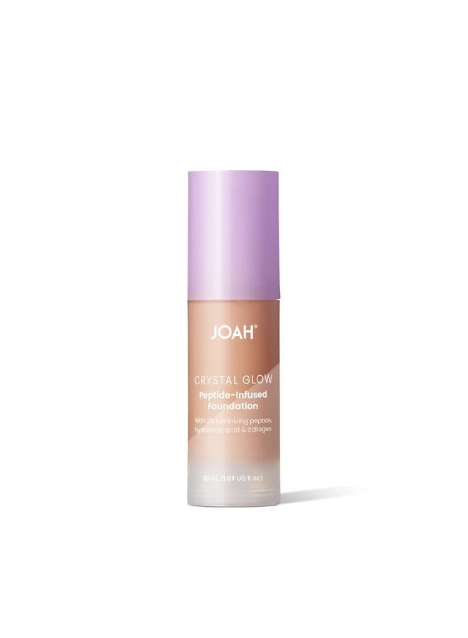 JOAH Crystal Glow Peptide-Infused Foundation, 2-in-1 Multitasking Korean Makeup with Blurring Face Primer, Luminizer, Hydration & Skin Defense for a Flawless Finish, 1.01 Oz, Medium Neutral - Image 2