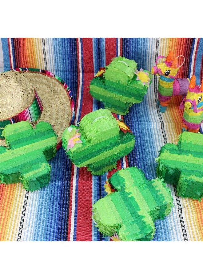 GiftExpress 6Pack Mini Cactus Pinatas For Kids Birthday Party Gender Reveal Party Traditional Mexican Fiesta And Party Decorations  - Image 3