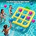 Jasonwell TicTacToe Pool Toys Games Giant Floating Tic Tac Toe Game Float with 10 Balls Pineapple Pool Game Party Toy Floats Yard Field Day Games Outdoor Beach Toys for Adults Teens Kids Yellow - Image 4